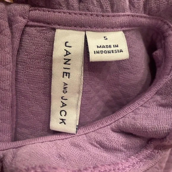 Hanna Andersson Purple Dress and Heart Sweater Set - Picture 5 of 16